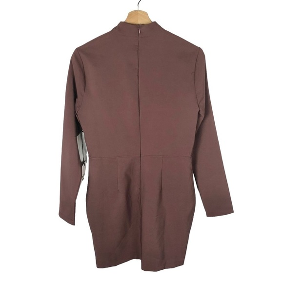 Revolve By the Way Mauve Pink Cut Out Long Sleeve Mini Dress M - Picture 3 of 4